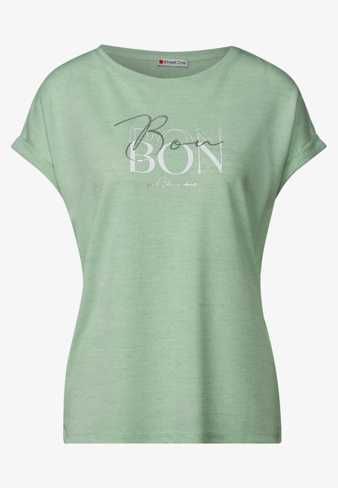 STREET ONE CAMISETA CUELLO REDONDO HOMBROS CAIDOS