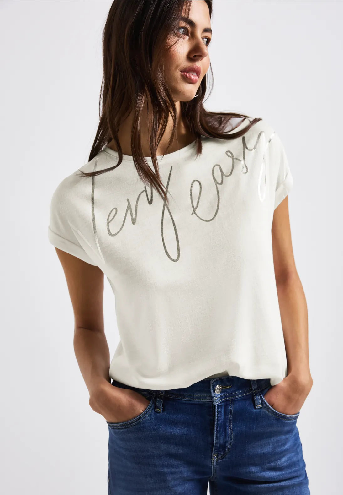 STREET ONE CAMISETA MANGA CORTA DETALLES BRILLANTES