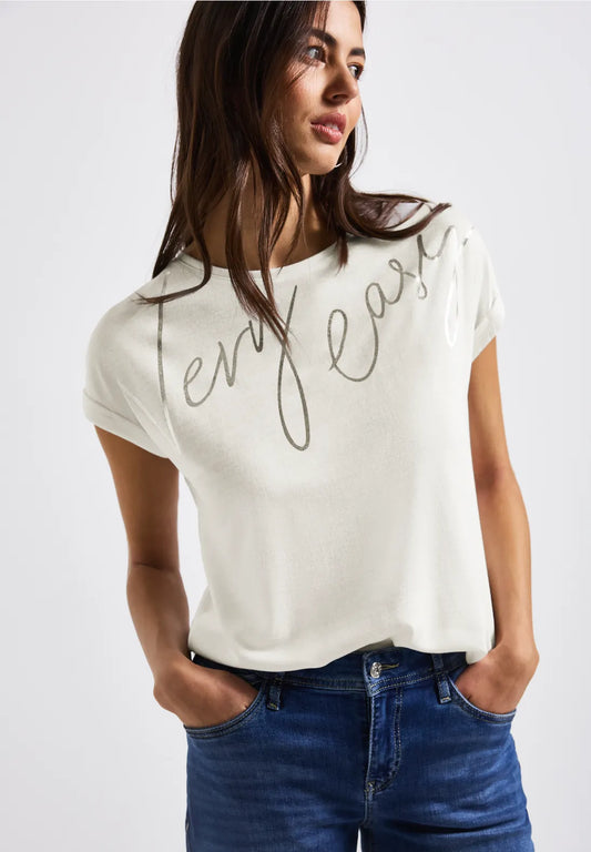 STREET ONE CAMISETA MANGA CORTA DETALLES BRILLANTES