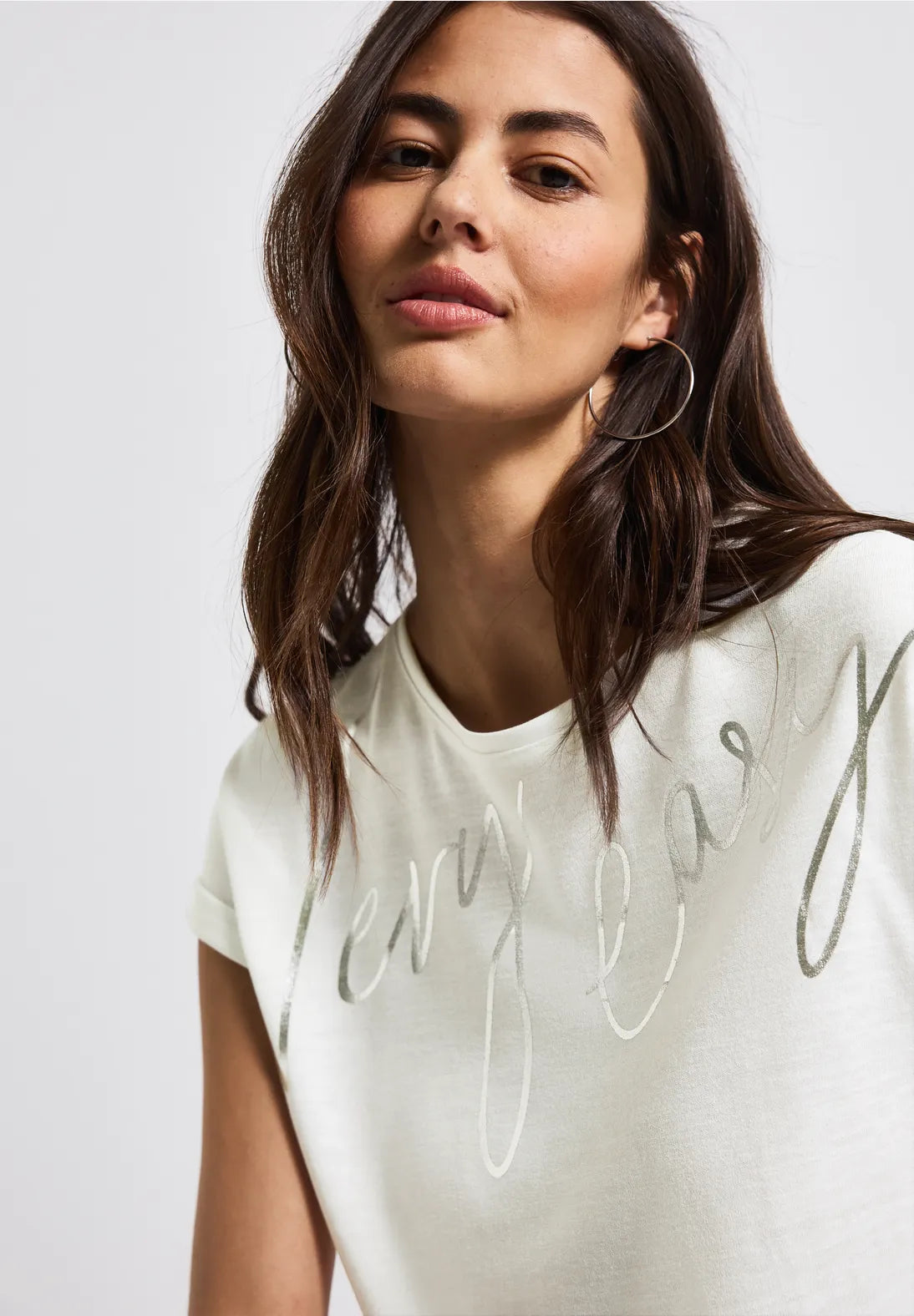 STREET ONE CAMISETA MANGA CORTA DETALLES BRILLANTES