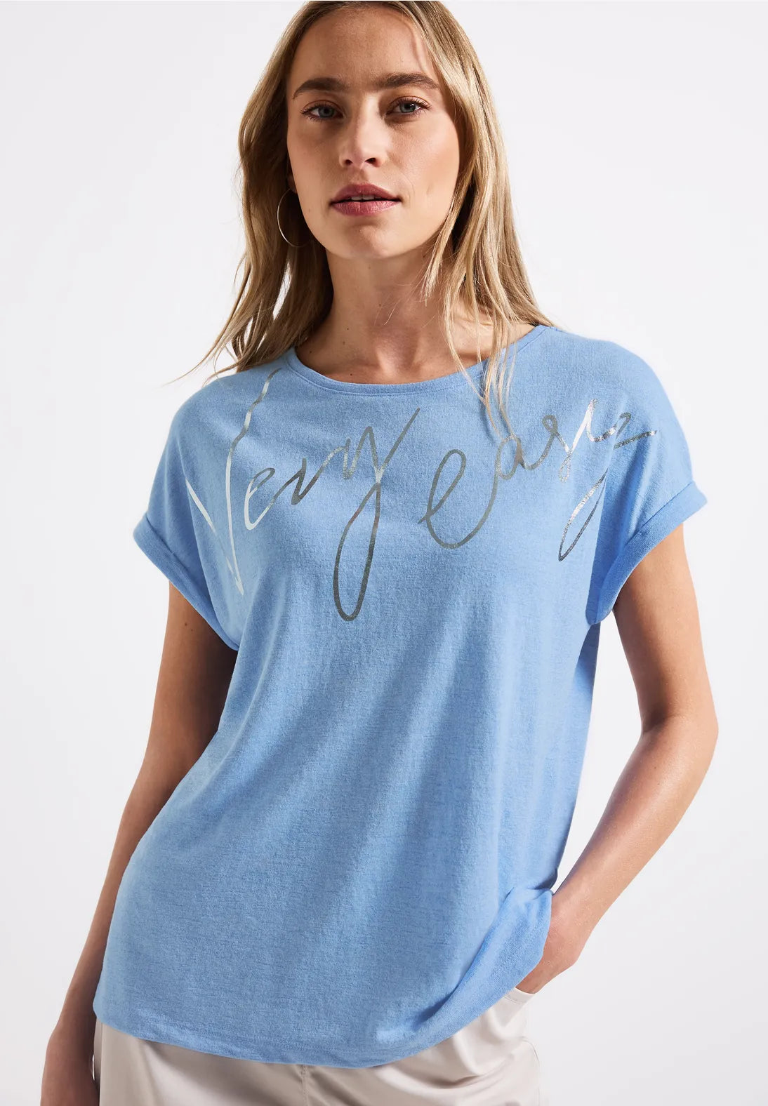 STREET ONE CAMISETA MANGA CORTA DETALLES BRILLANTES