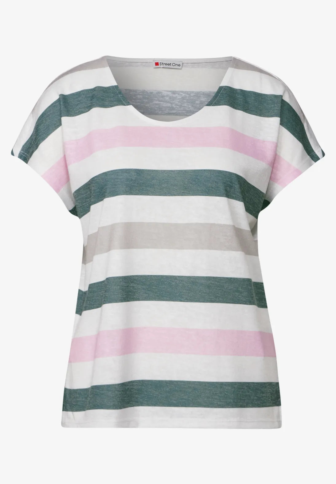 STREET ONE CAMISETA RAYAS DEPORTIVAS CUELLO EN V