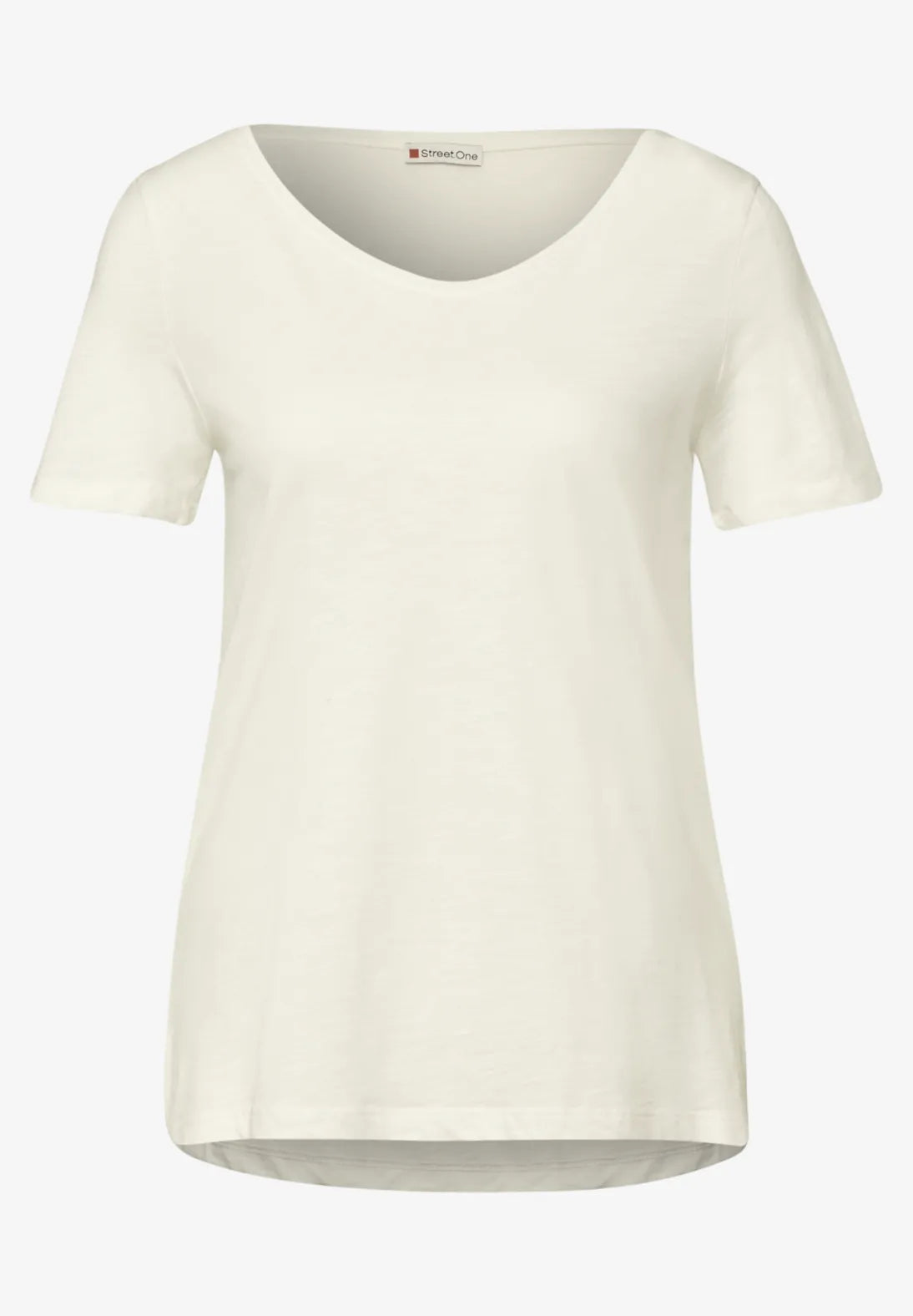 STREET ONE CAMISETA BASICA BLANCO ROTO