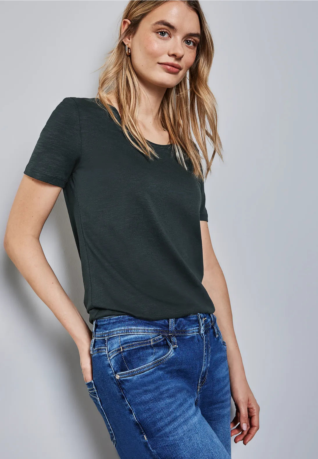 STREET ONE CAMISETA CUELLO EN V MANGA CORTA