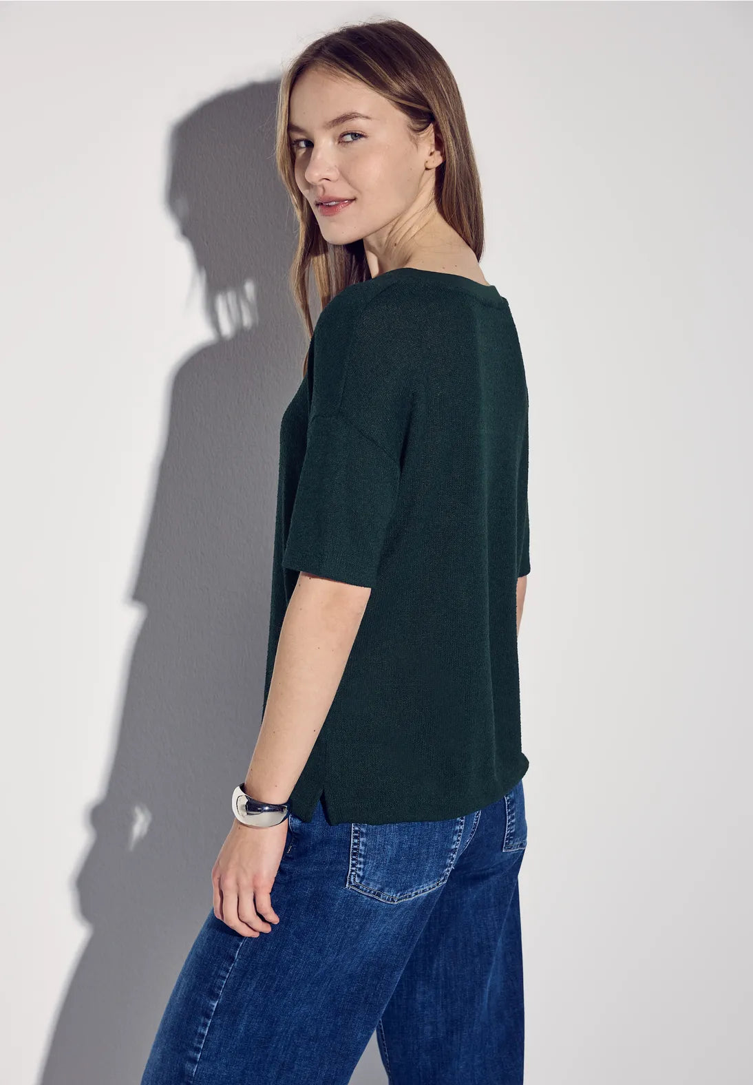 STREET ONE CAMISETA CUELLO EN V DE VISCOSA