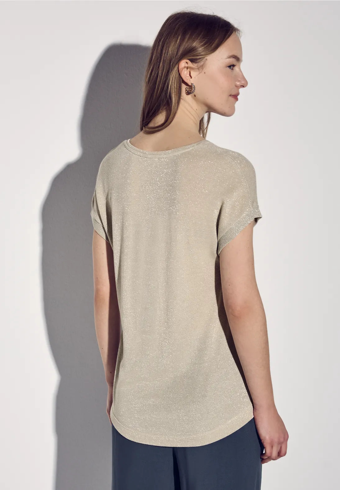 STREET ONE CAMISETA TOQUE BRILLANTE CUELLO V