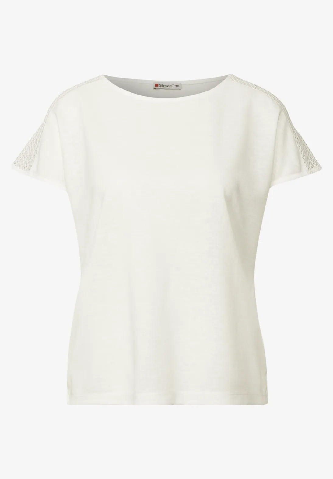STREET ONE CAMISETA CON ENCAJE EN HOMBROS