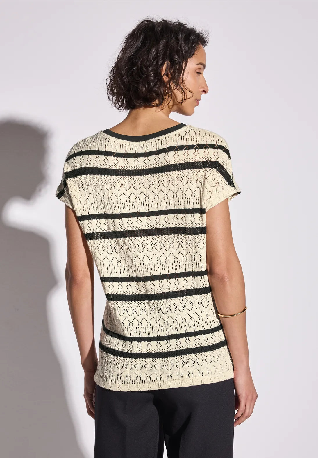 STREET ONE  CAMISETA CALADA A RAYAS