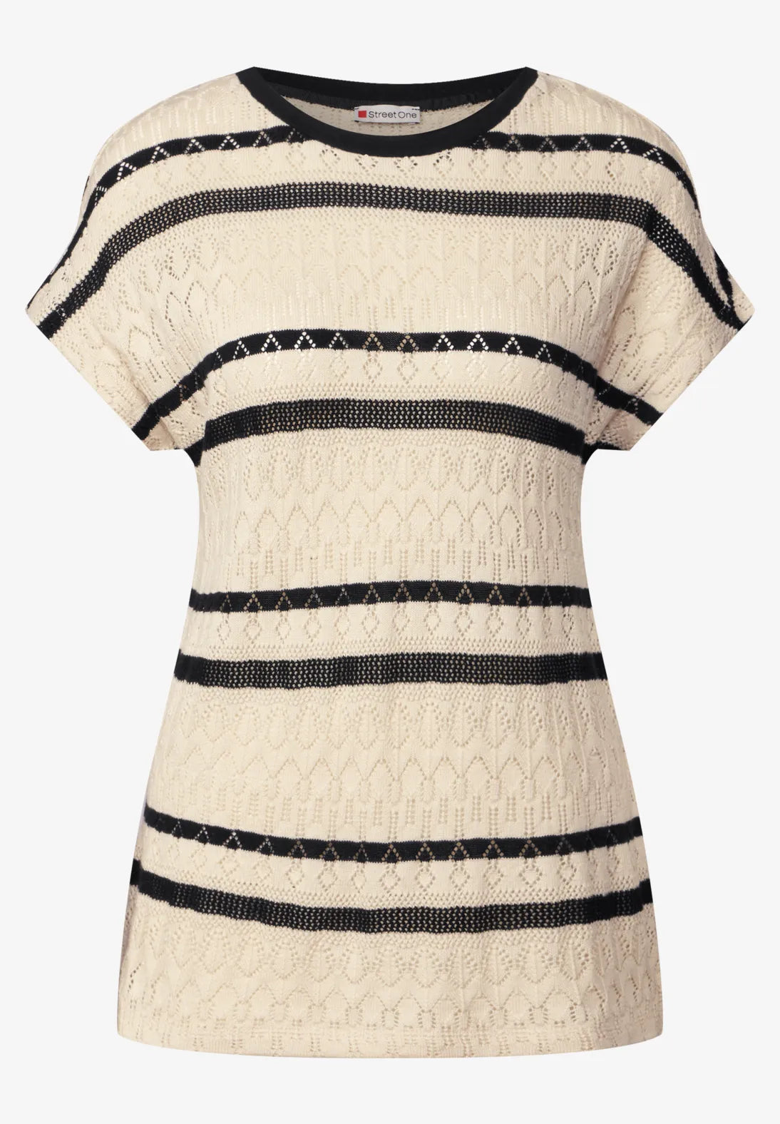 STREET ONE  CAMISETA CALADA A RAYAS