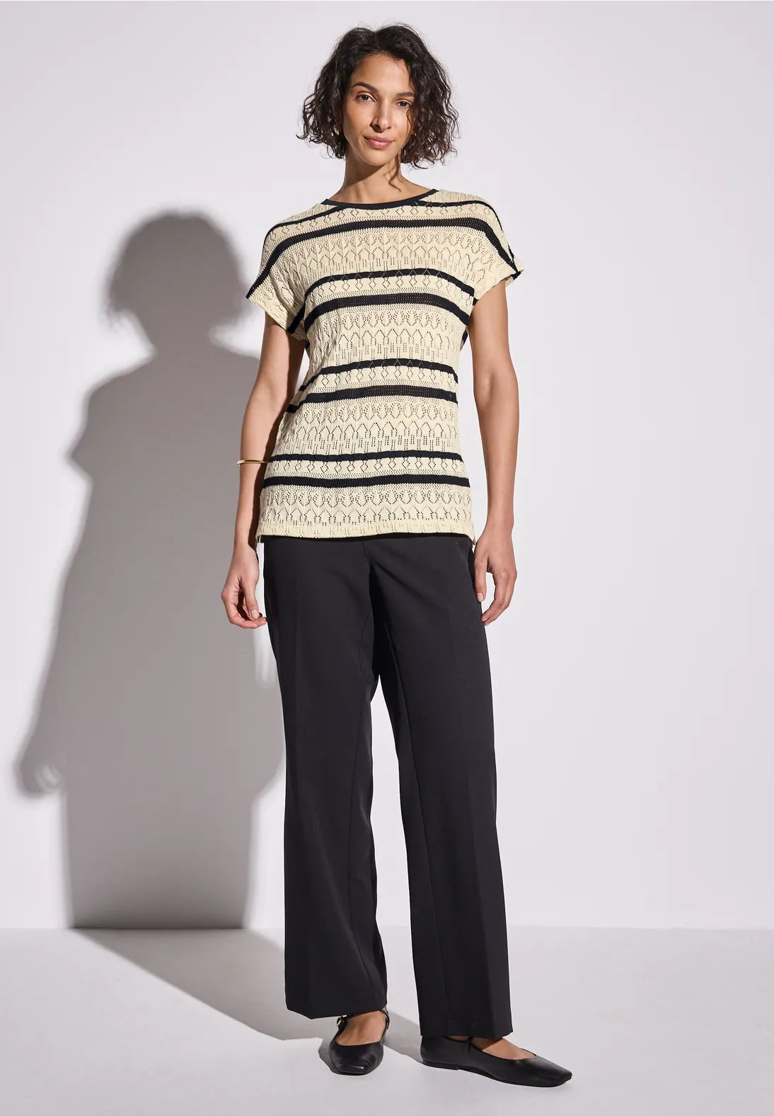 STREET ONE  CAMISETA CALADA A RAYAS