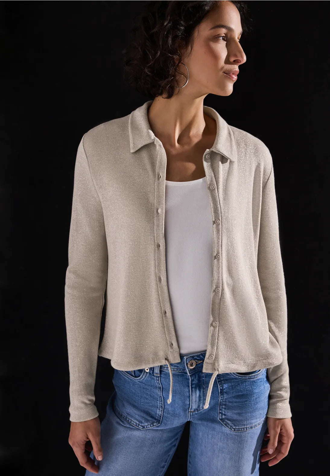 STREET ONE  CHAQUETA PUNTO DETALLES BRILLANTES