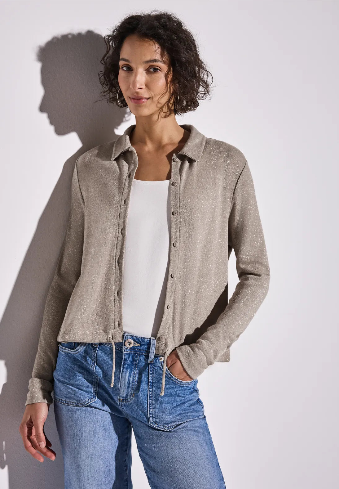 STREET ONE  CHAQUETA PUNTO DETALLES BRILLANTES