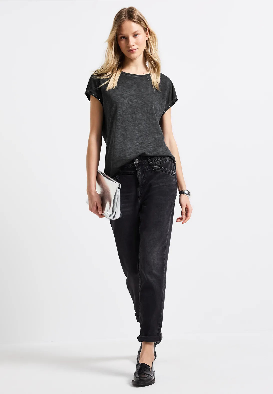 STREET ONE CAMISETA MANGA CORTA CON TACHUELAS