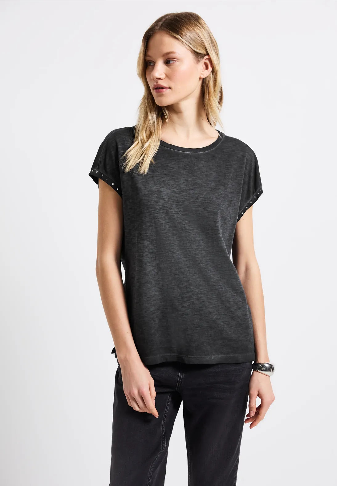 STREET ONE CAMISETA MANGA CORTA CON TACHUELAS