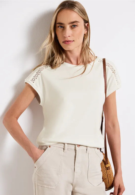STREET ONE CAMISETA CON DETALLES CROCHET