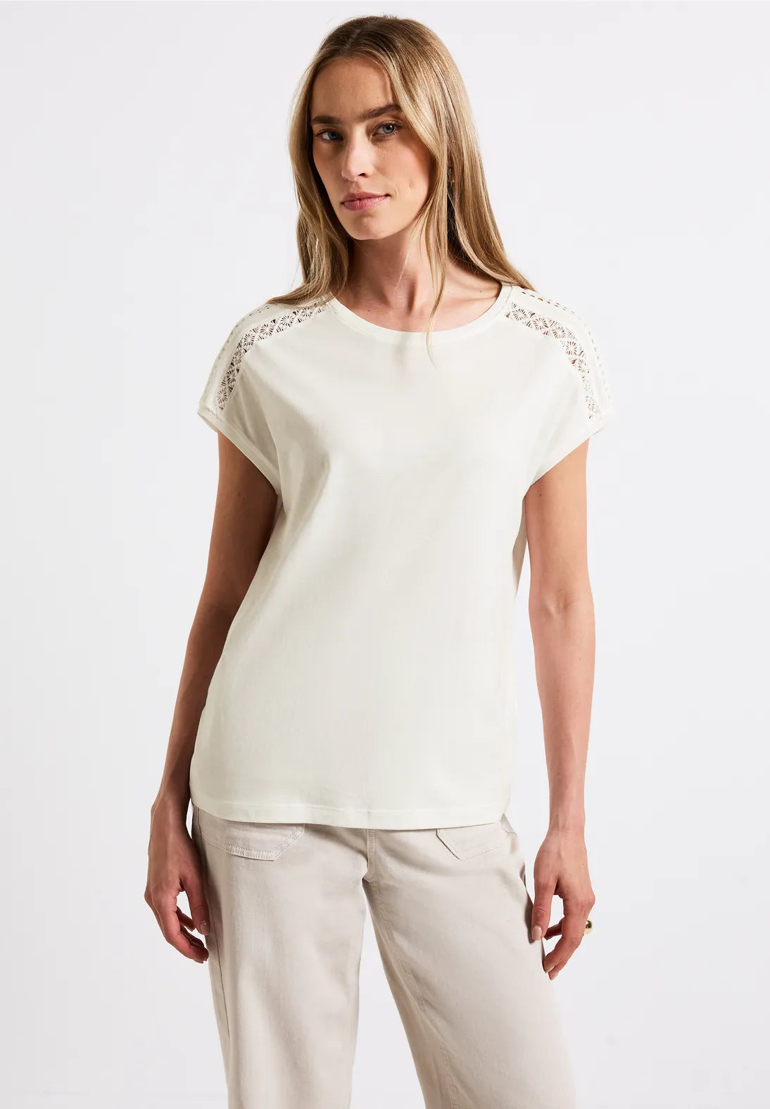 STREET ONE CAMISETA CON DETALLES CROCHET