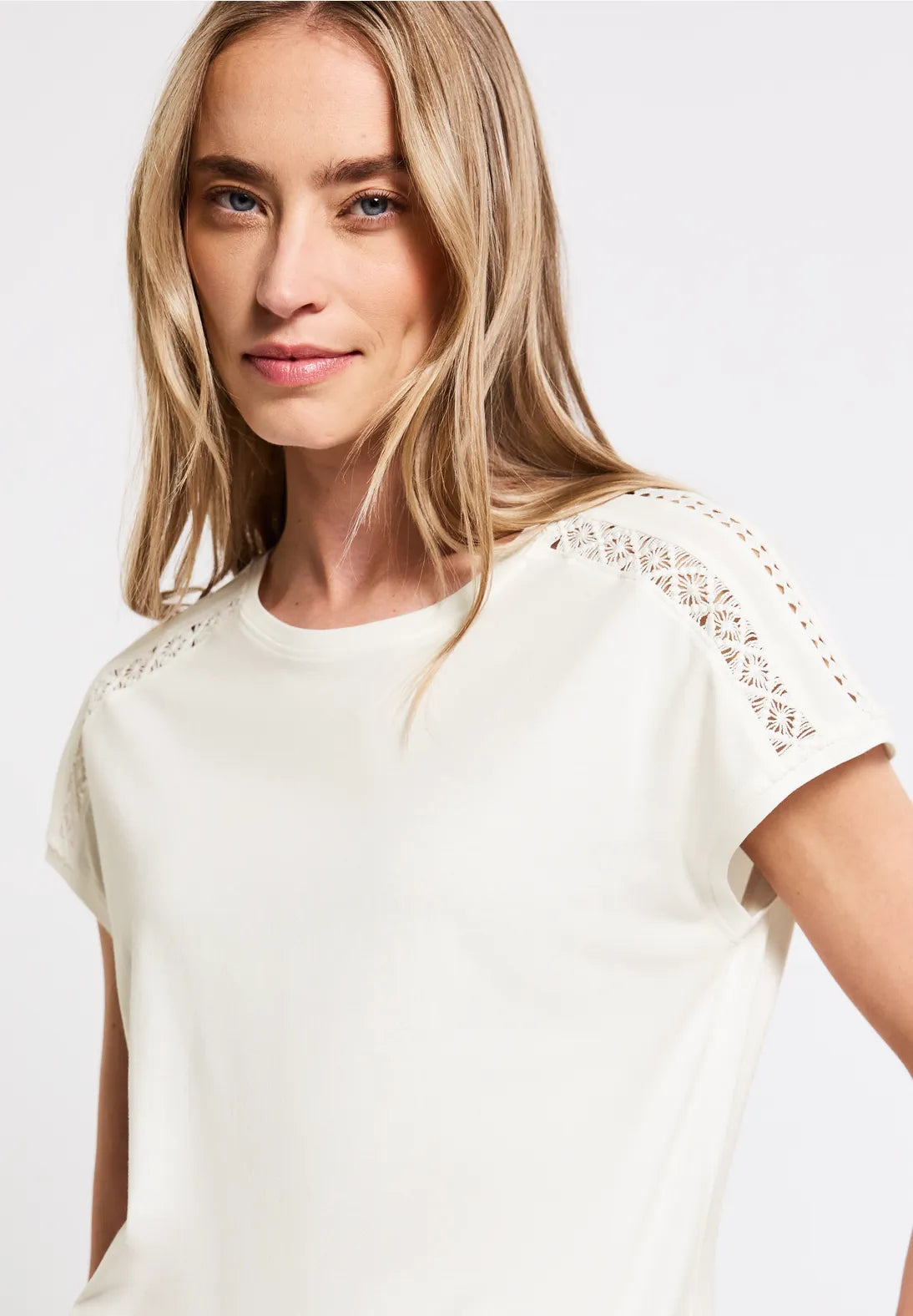 STREET ONE CAMISETA CON DETALLES CROCHET