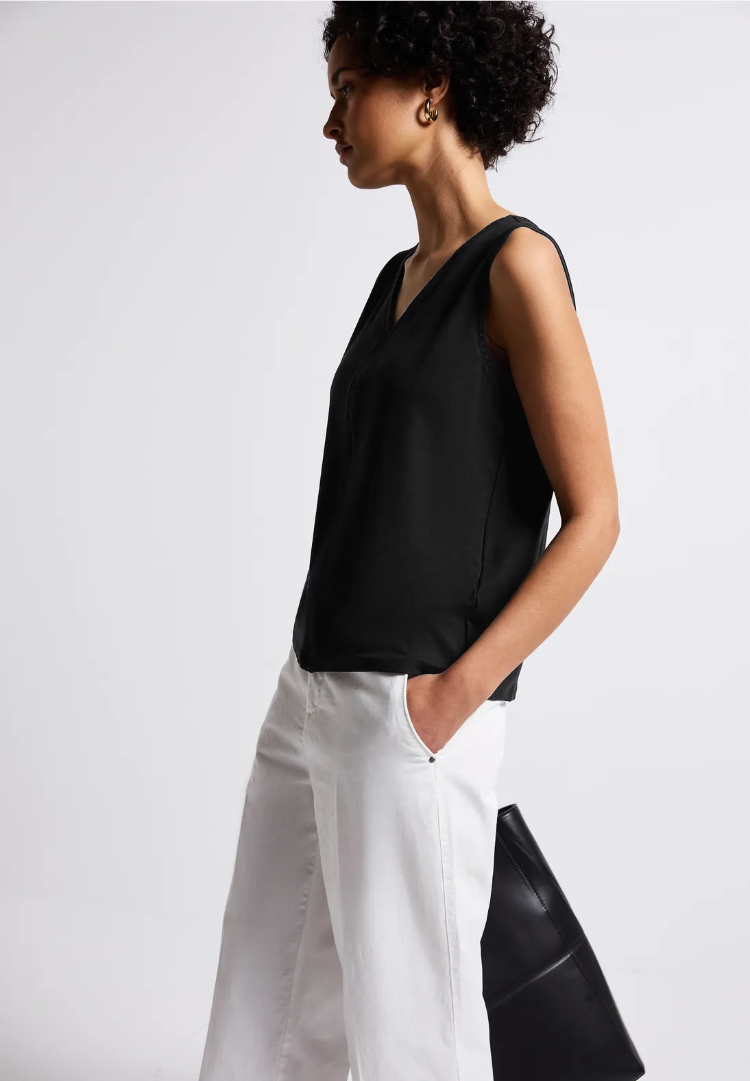 STREET ONE TOP TIRANTES NEGRO