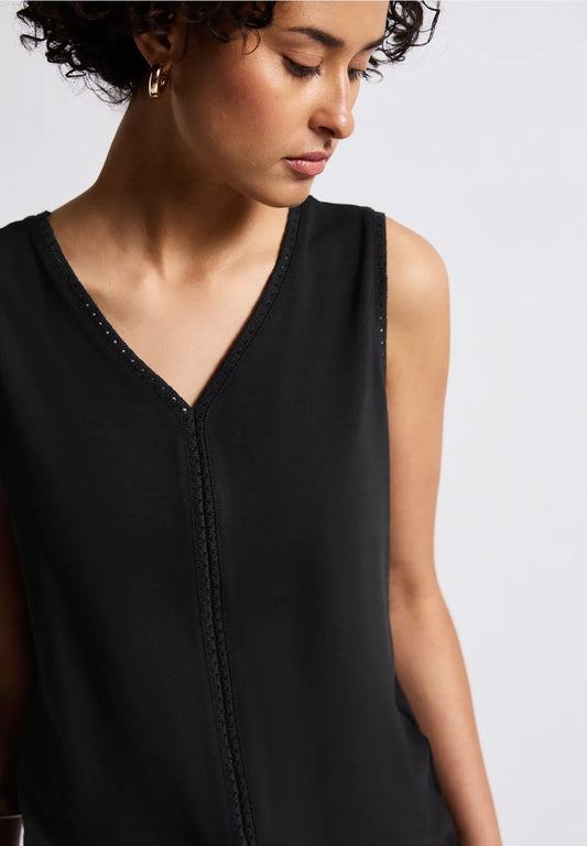 STREET ONE TOP TIRANTES NEGRO