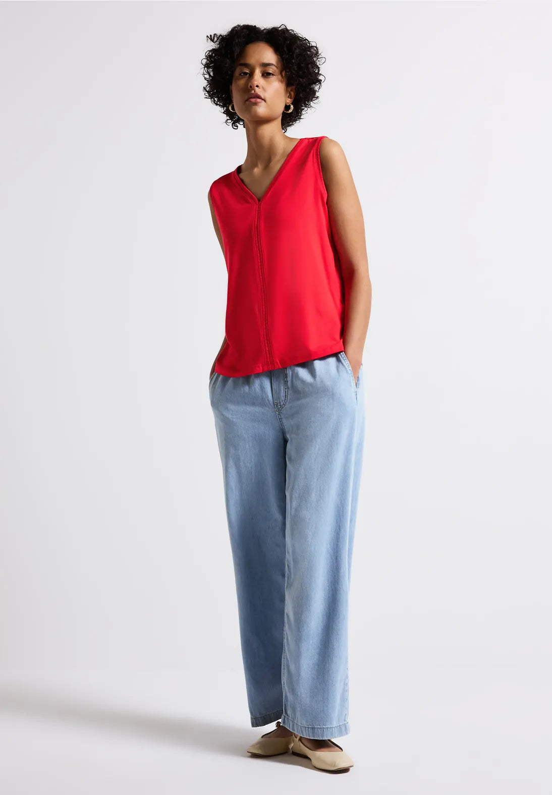 STREET ONE TOP TIRANTES ROJO