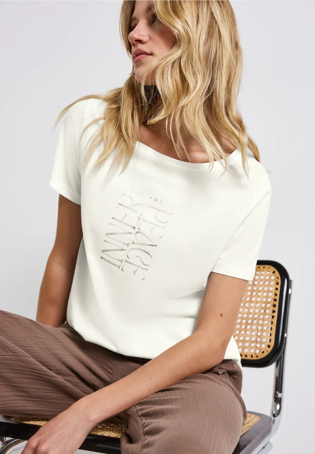 STREET ONE CAMISETA BLANCA PRINT