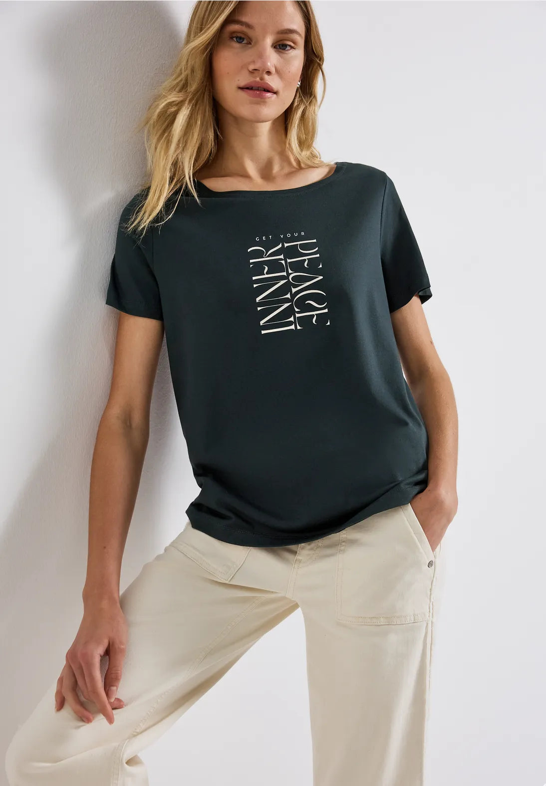STREET ONE CAMISETA BLANCA PRINT