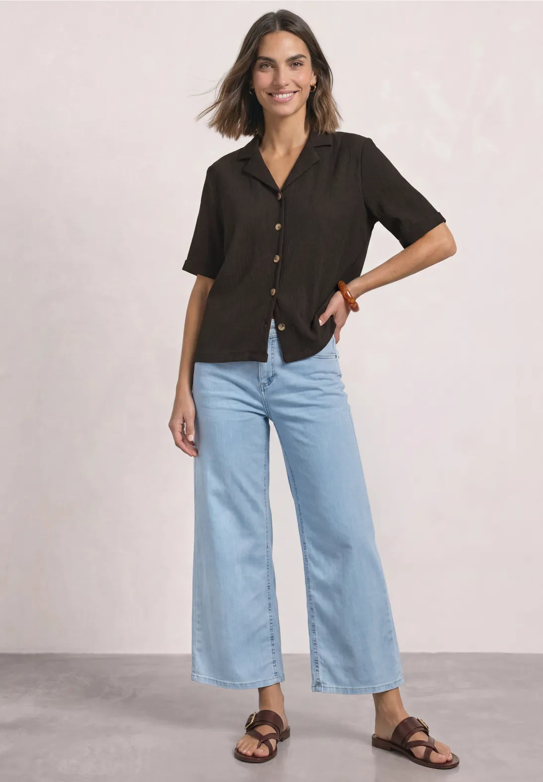BLUSA CUELLO BOLERA MANGA CORTA STREET ONE