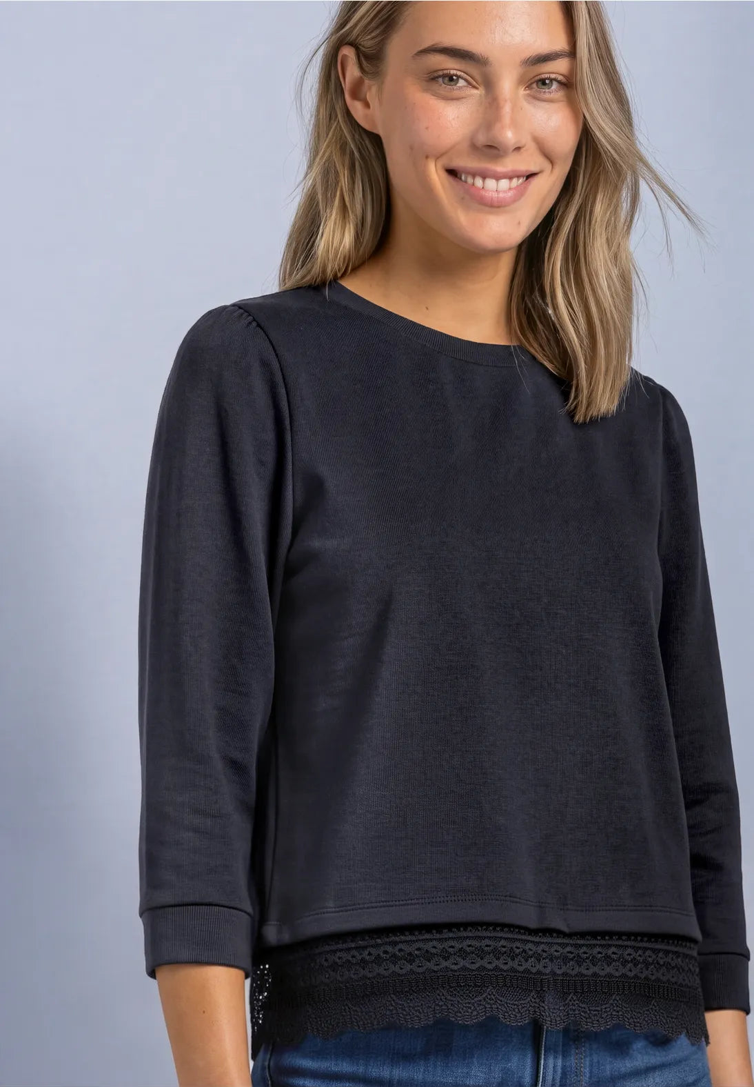 CAMISETA DE PUNTO RIBETE DECORATIVO STREET ONE