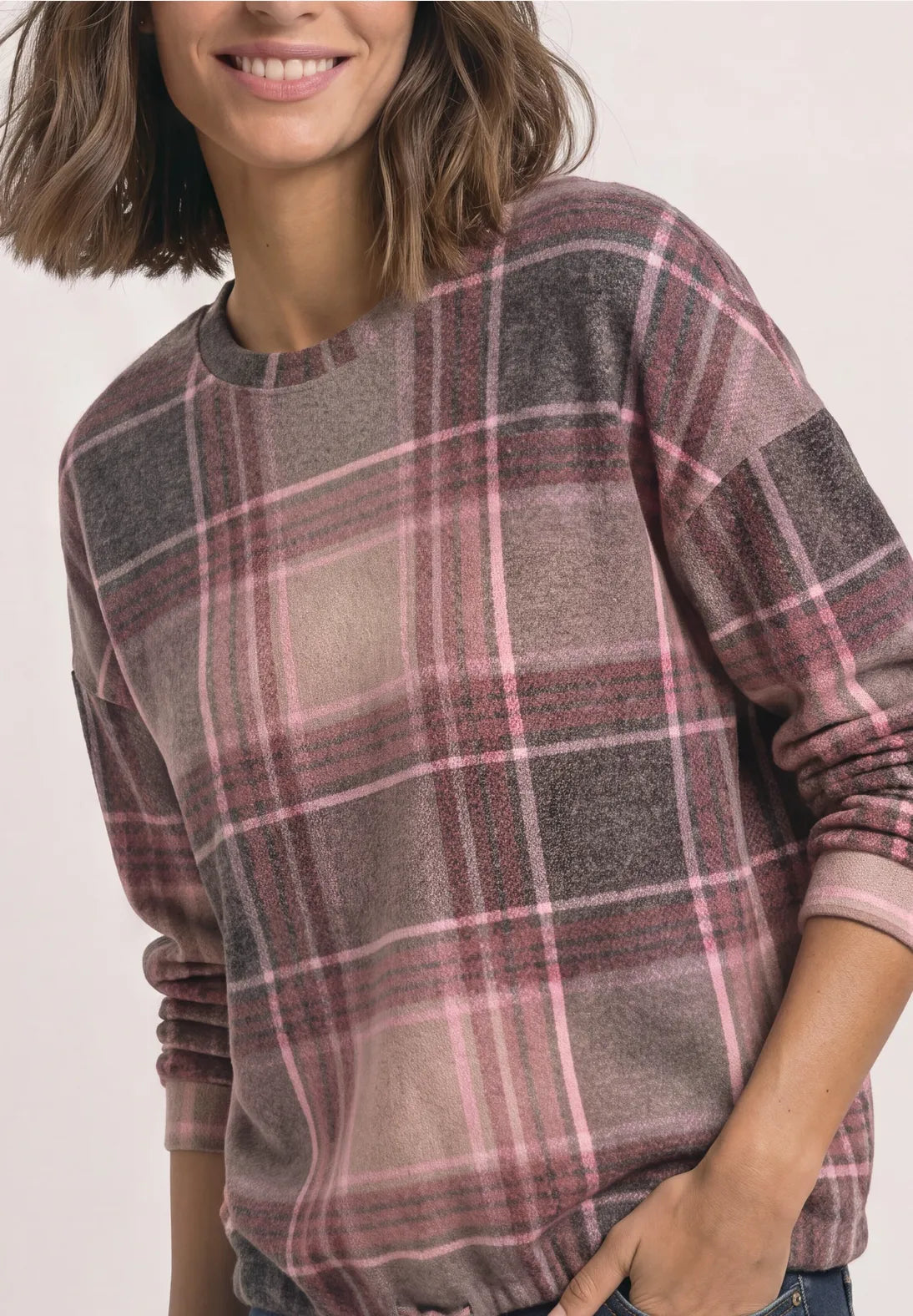 JERSEY SUAVE A CUADROS STREET ONE