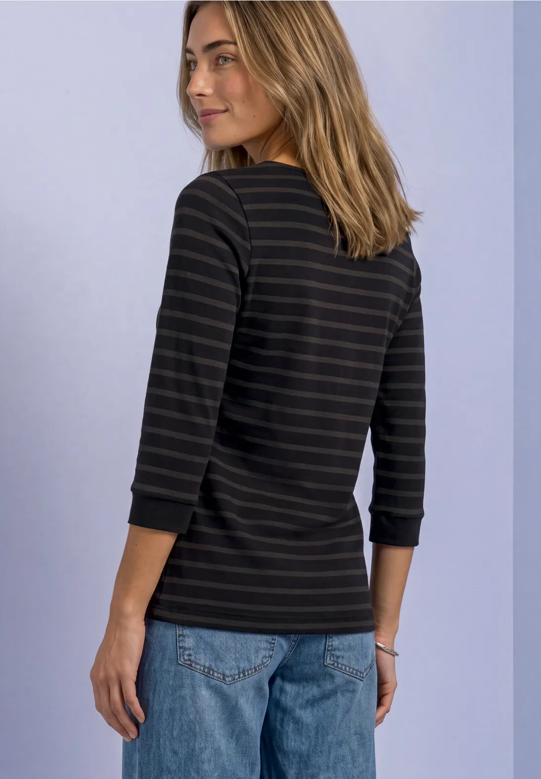 CAMISETA CUELLO BARCO A RAYAS STREET ONE