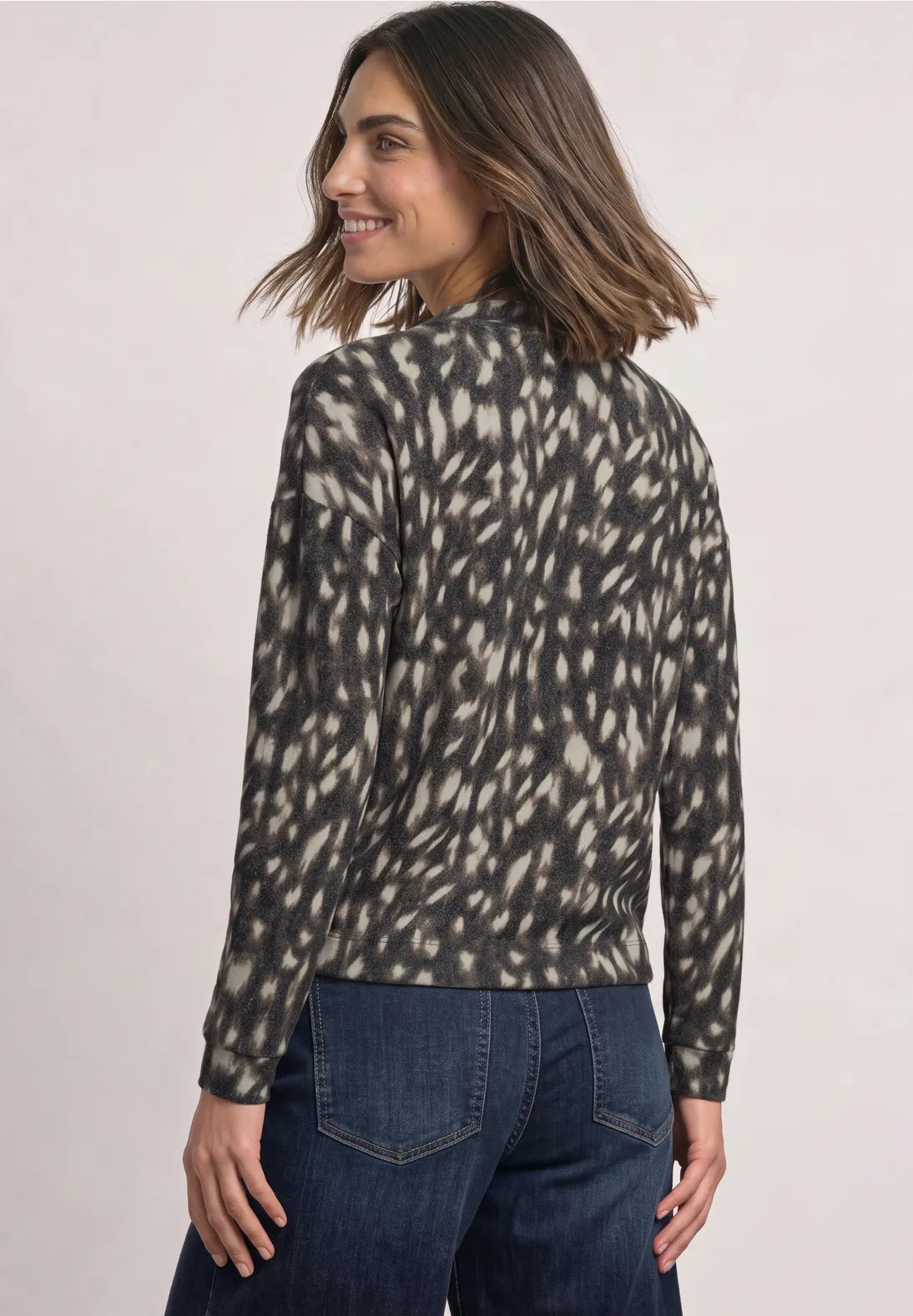 Jersey cuello alto estampado Street One. EspritCalafell