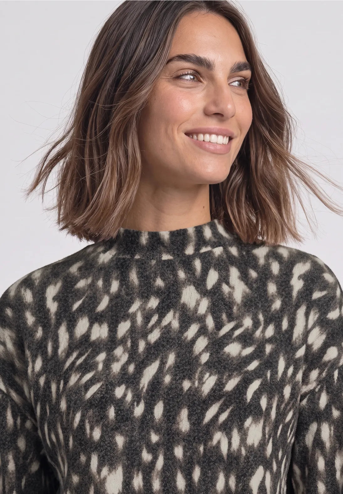Jersey cuello alto estampado Street One. EspritCalafell