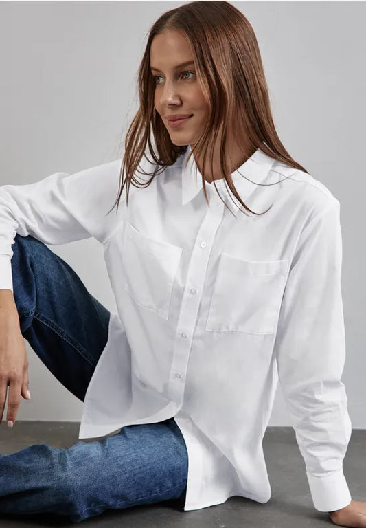 BLUSA CAMISERA CON BOLSILLOS