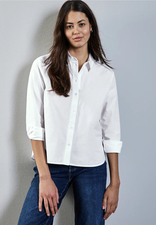 BLUSA CAMISERA BLANCA