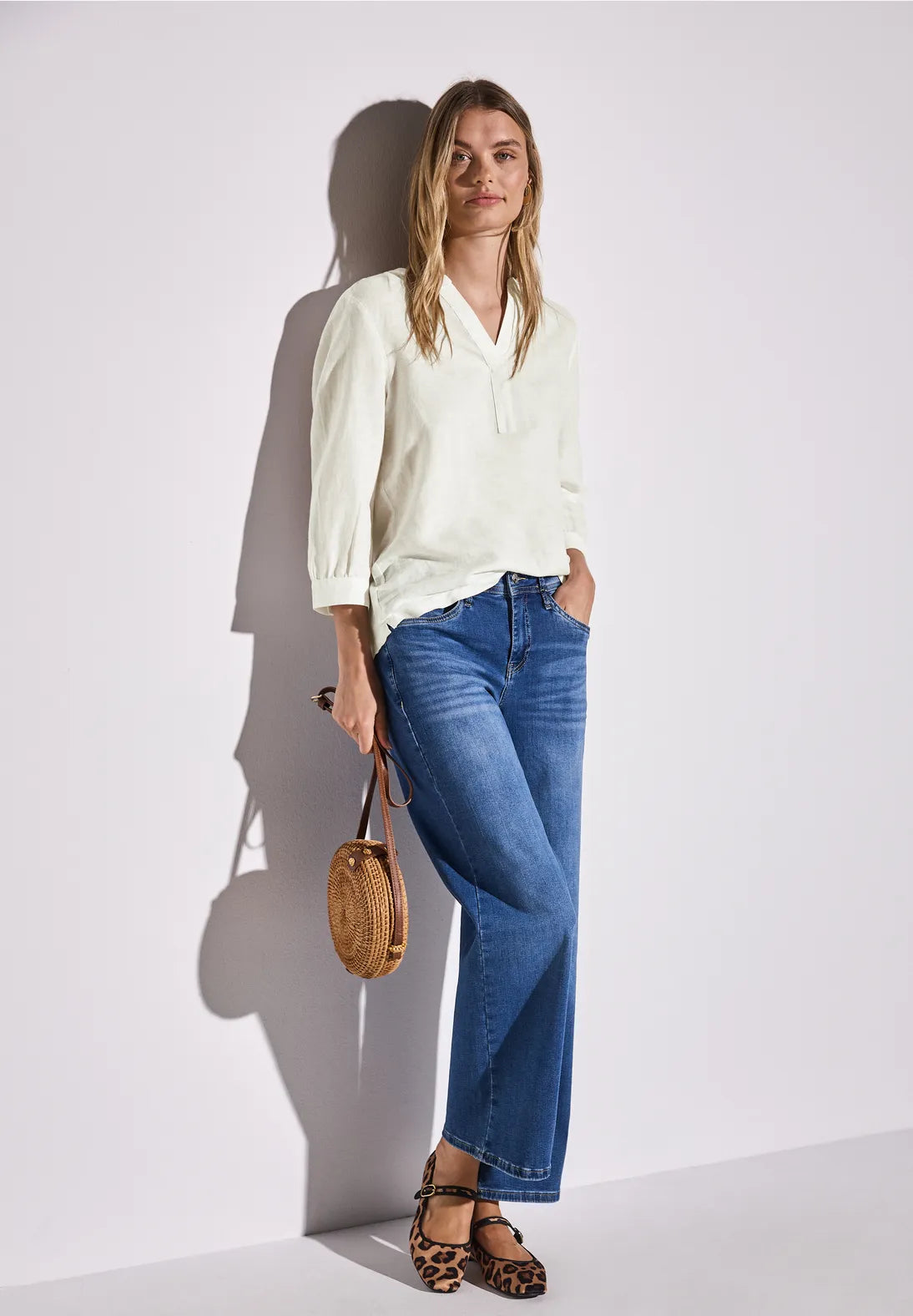 STREET ONE  BLUSA ESCOTE ABIERTO MANGA 3/4 (Copia)