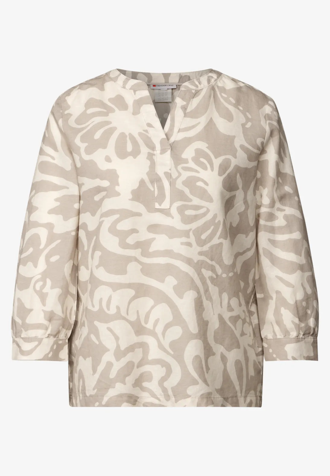 STREET ONE  BLUSA LINO ESTAMPADA