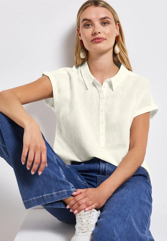 STREET ONE BLUSA LINO SIN MANGAS