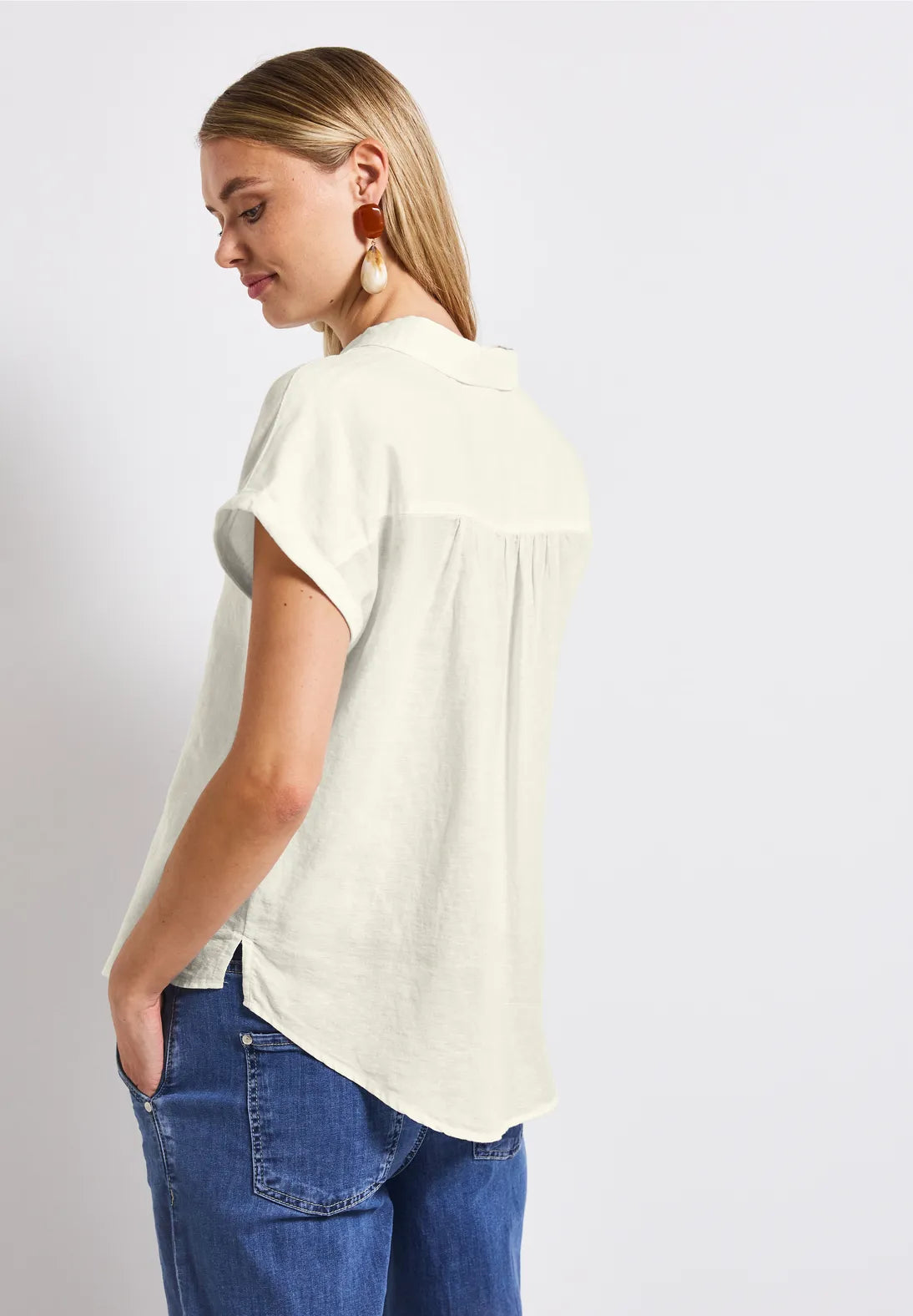 STREET ONE BLUSA LINO SIN MANGAS