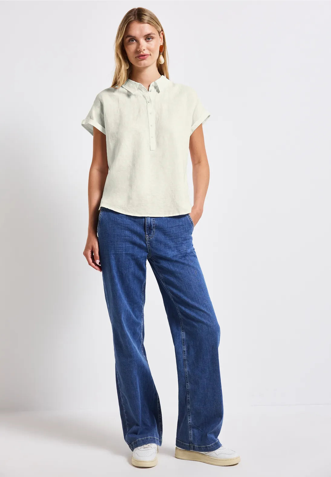 STREET ONE BLUSA LINO SIN MANGAS