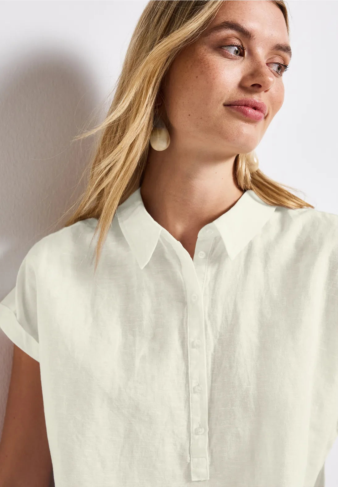 STREET ONE BLUSA LINO SIN MANGAS
