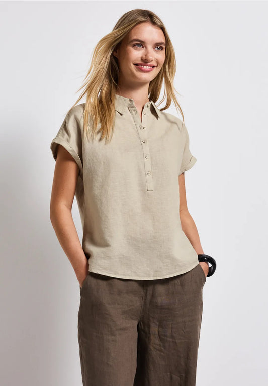 STREET ONE BLUSA LINO SIN MANGAS