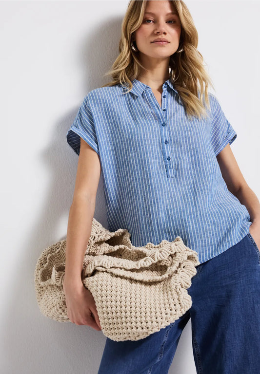 STREET ONE BLUSA LINO RAYAS