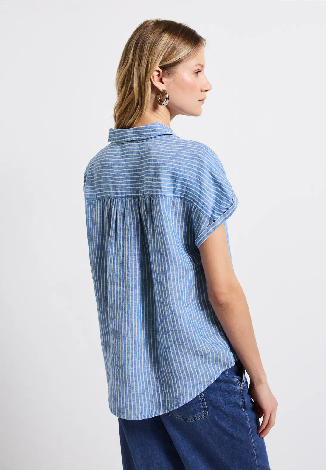 STREET ONE BLUSA LINO RAYAS