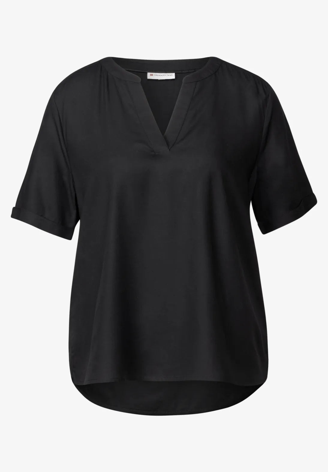 STREET ONE BLUSA BASICA CUELLO PICO