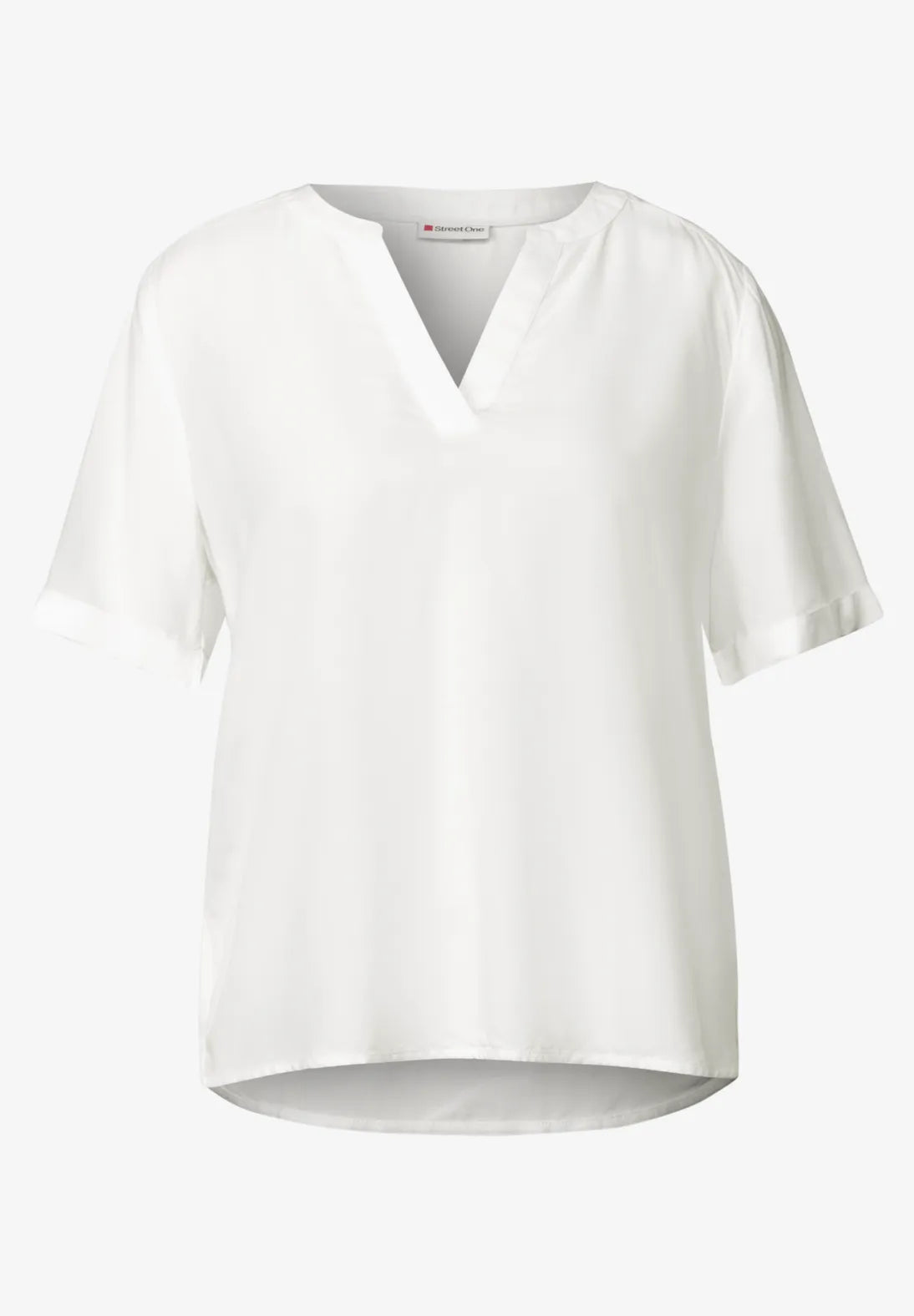 STREET ONE BLUSA BASICA CUELLO PICO