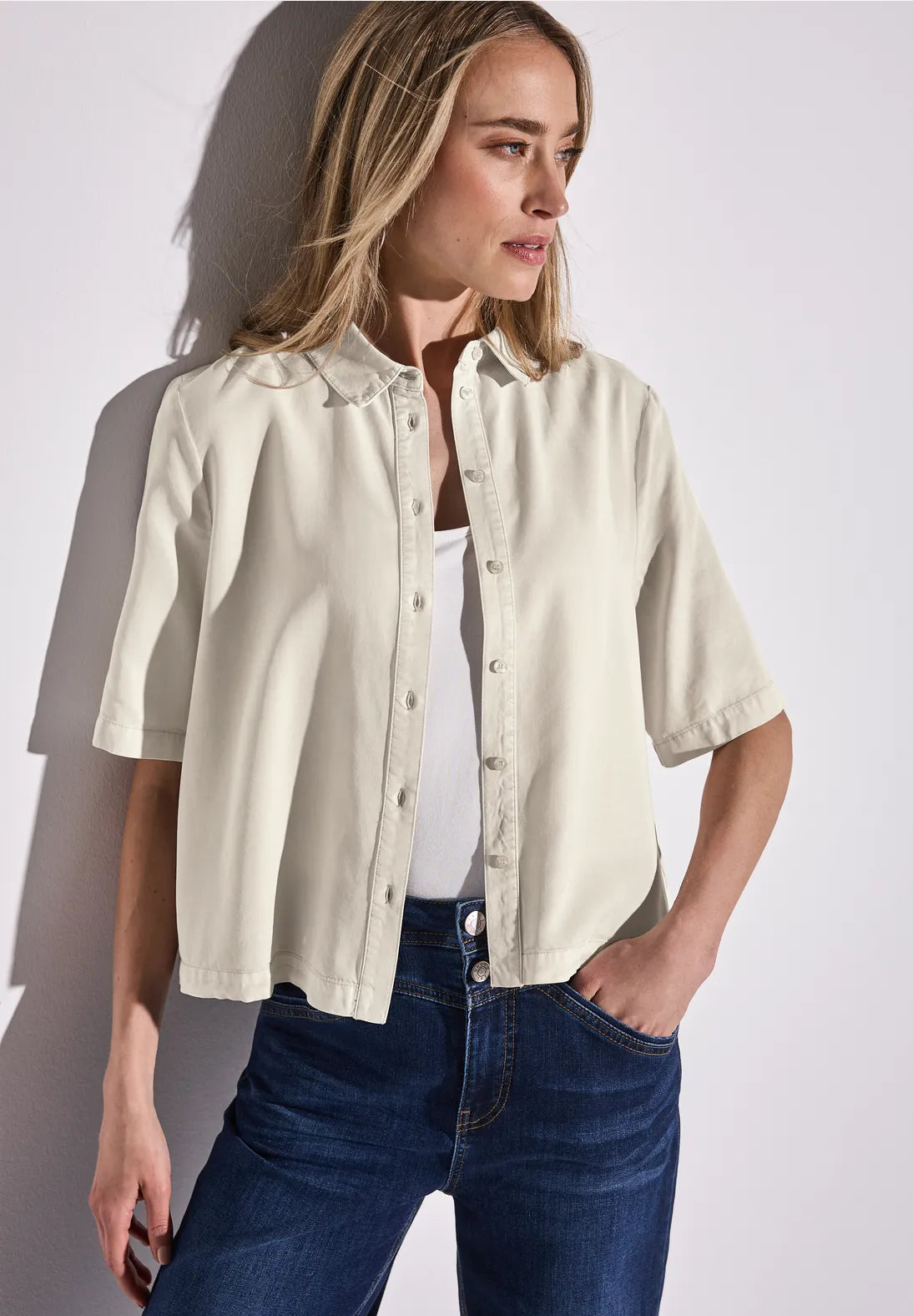 STREET ONE CAMISA MANGA CORTA ASPECTO LAVADO