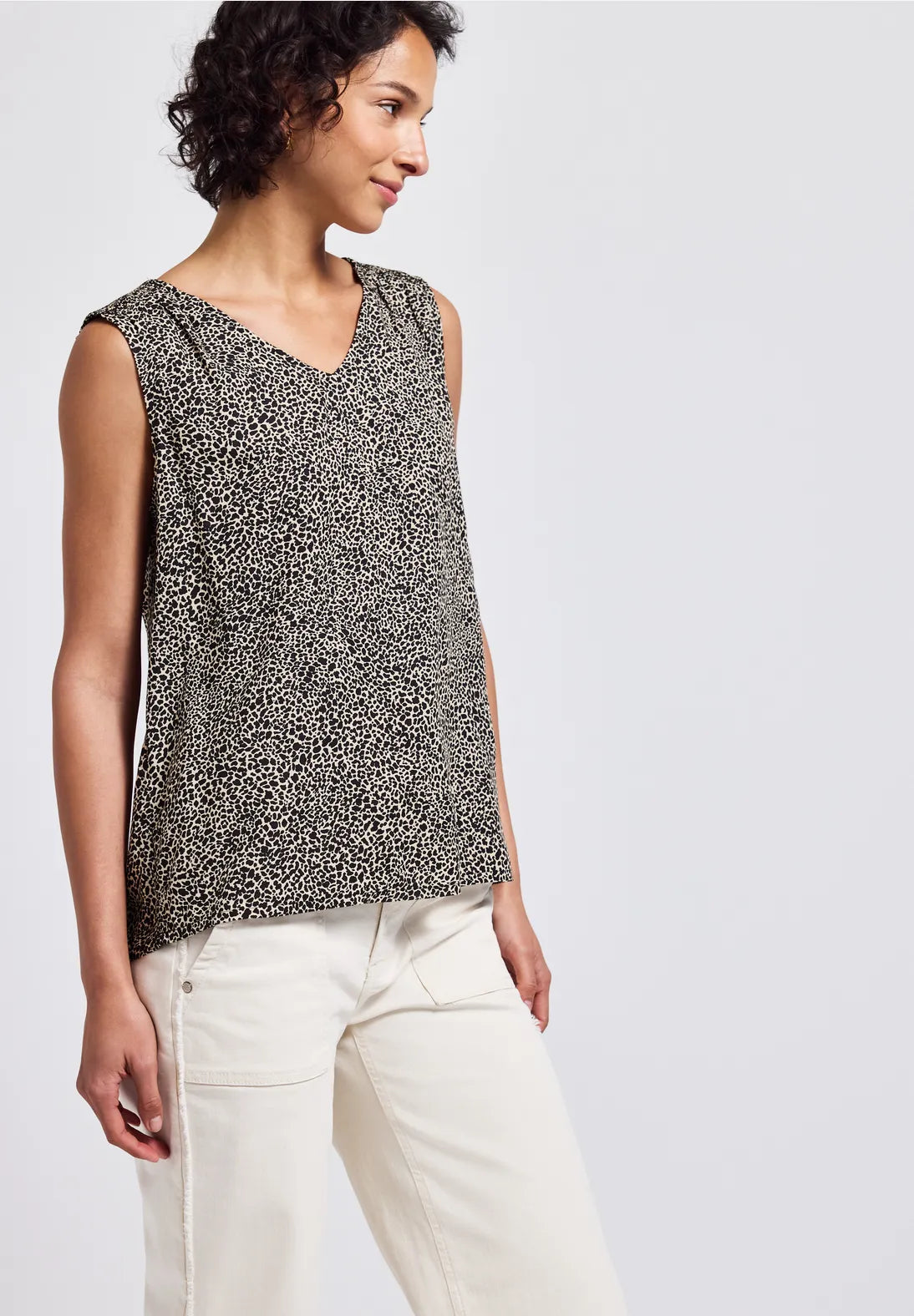 STREET ONE CAMISETA ANIMAL PRINT CUELLOO PICO