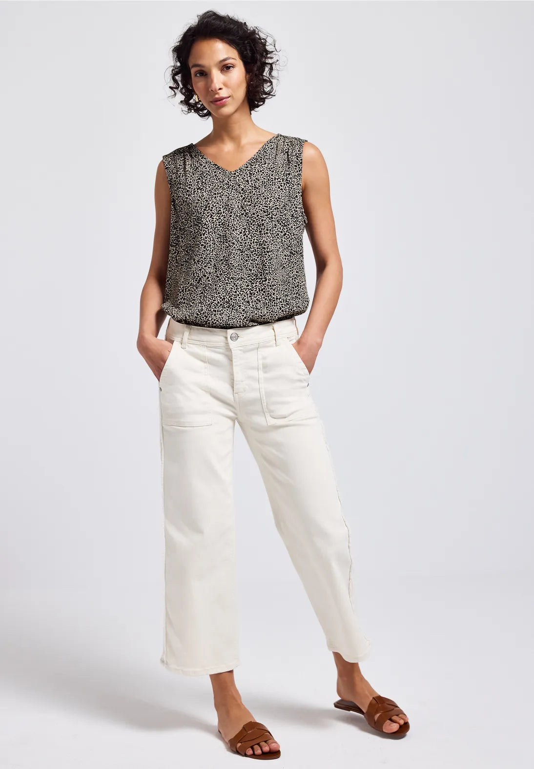 STREET ONE CAMISETA ANIMAL PRINT CUELLOO PICO