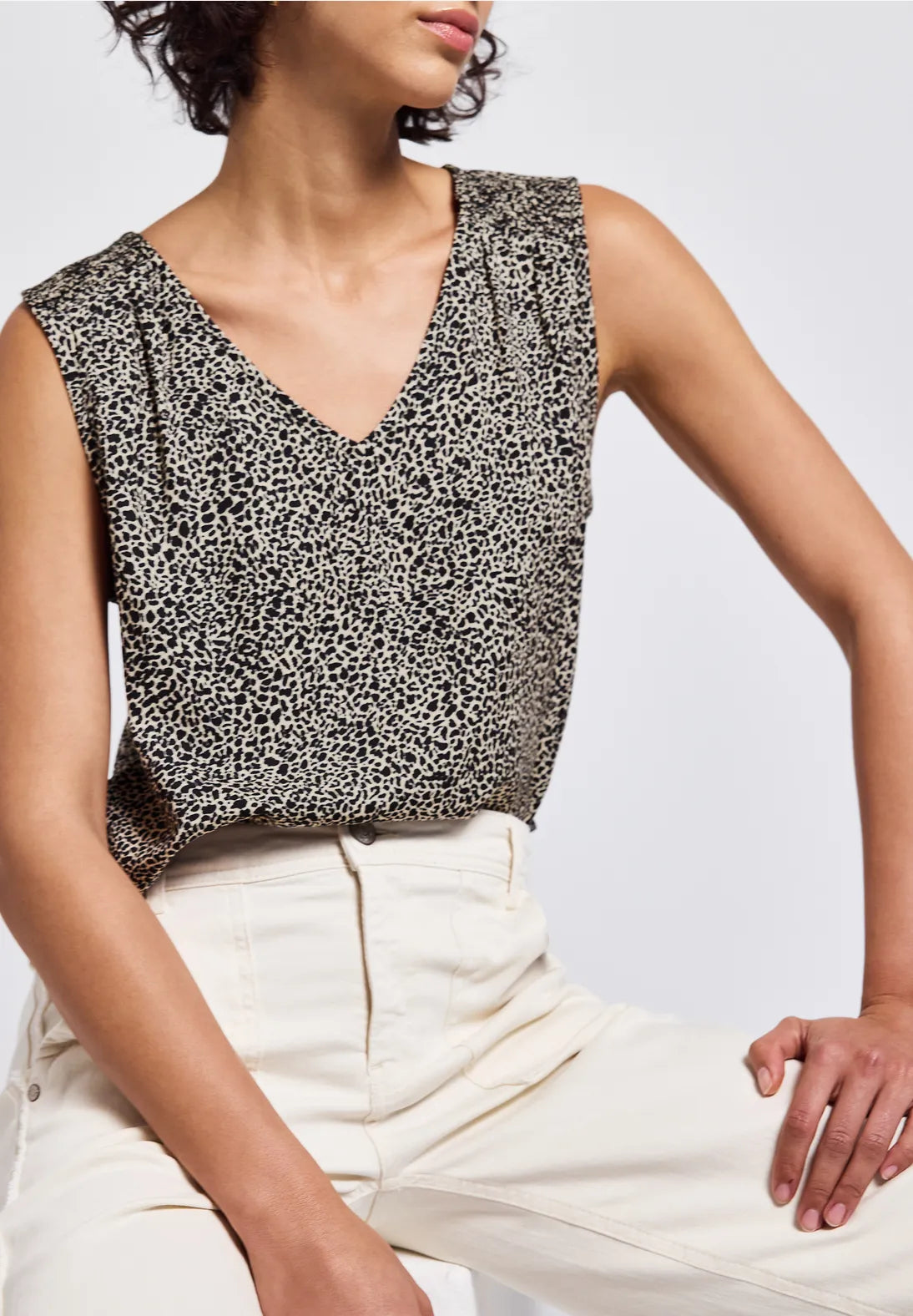STREET ONE CAMISETA ANIMAL PRINT CUELLOO PICO