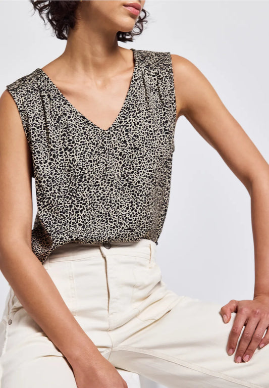 STREET ONE CAMISETA ANIMAL PRINT CUELLOO PICO